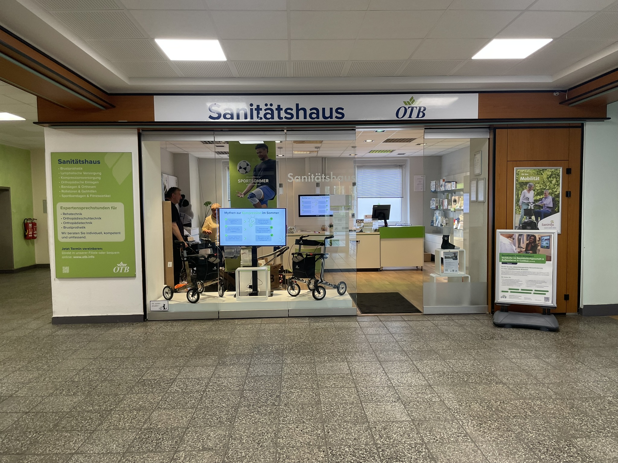 OTB Sanitätshaus Cottbus Eingang
