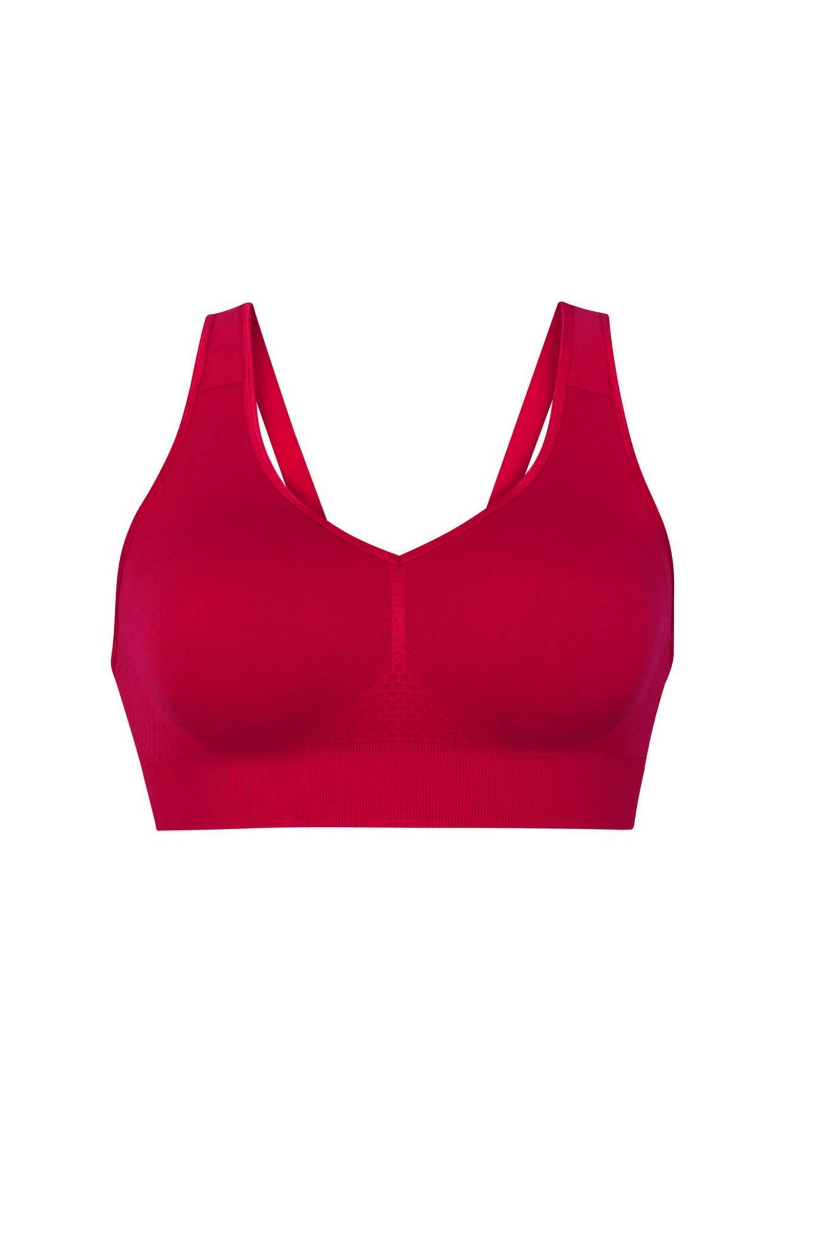 Anita Lotta Prothesen-BH rot – nahtloses Bustier mit Reißverschluss